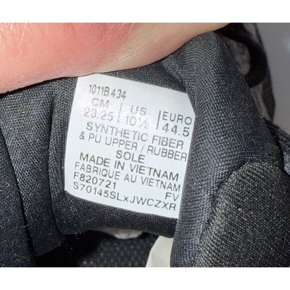 Asics GT-2000 10 Running Shoes Athletic Mens 10.5 Black Red Sport Knit Lace Up - Picture 9 of 11